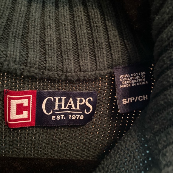 CHAPS men’s sweater - green - Picture 4 of 5